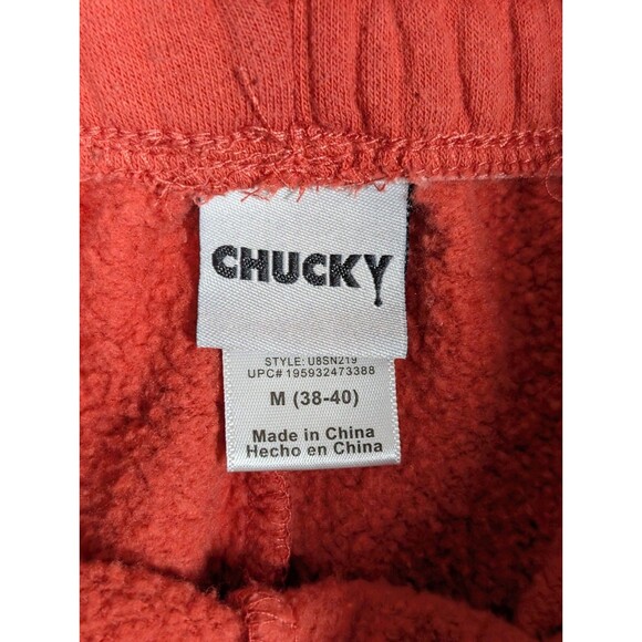 Chucky Child's Play Sweat Shorts Joggers Men’s Medium Red Fleece Horror - Picture 3 of 8